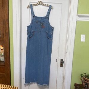 VINTAGE CAROL LITTLE OVERALL DRESS